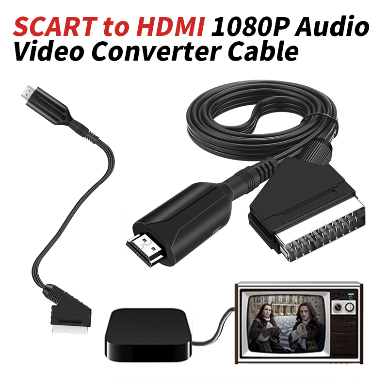 Scart To Hdmi - SCART naar HDMI 1080P Audio Video