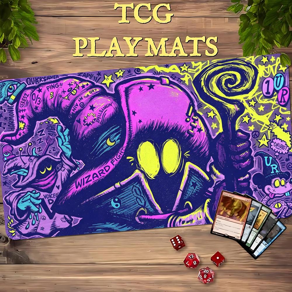 Retro Gaming Zone - TCG Playmat Retro Neon Street Sorcerer