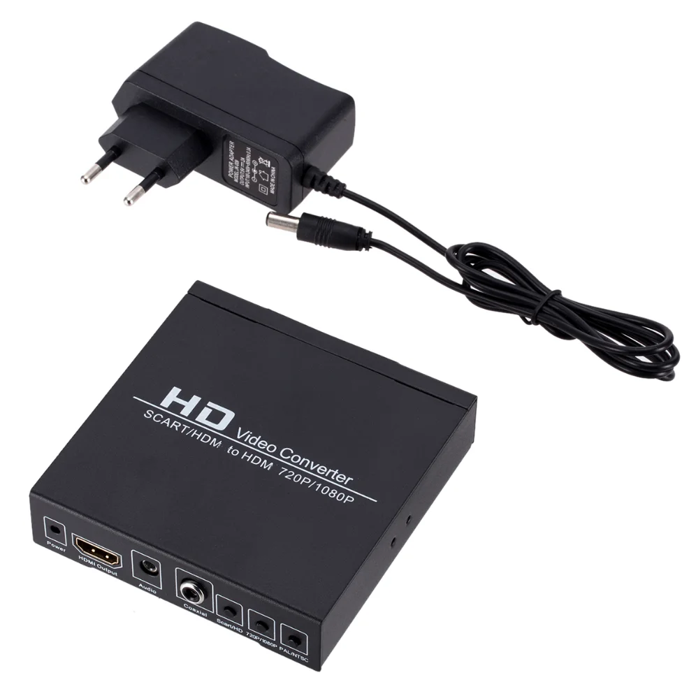 Scart To Hdmi - SCART naar HDMI-compatibele videoadapterconverter HD-videoconverter voor