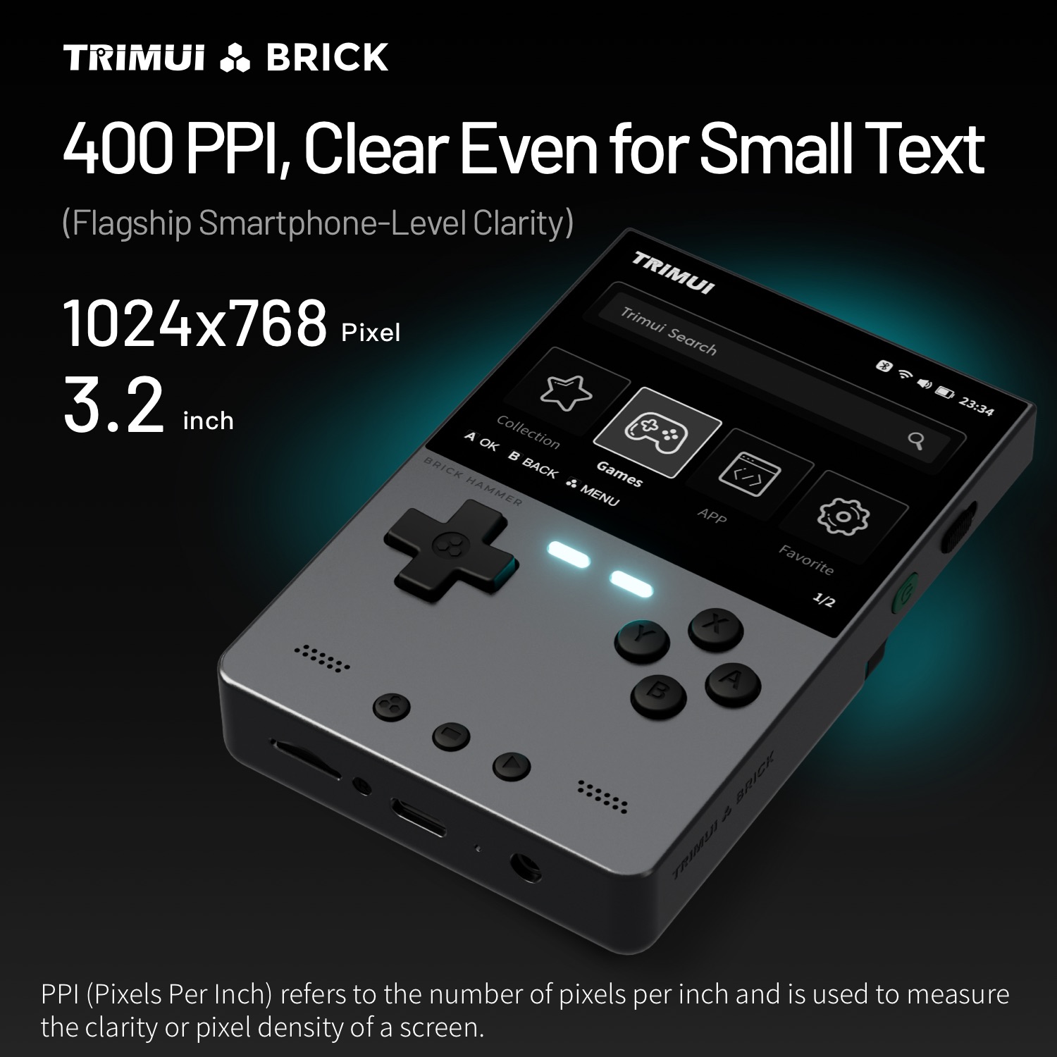 TRIMUI BRICK Hammer Mini Metal - Retro Gaming Handheld Best recensie en prijs