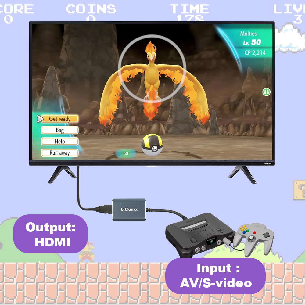 Bitfunx 720P Svideo/AV naar HD - Retro Gaming Zone recensie en prijs
