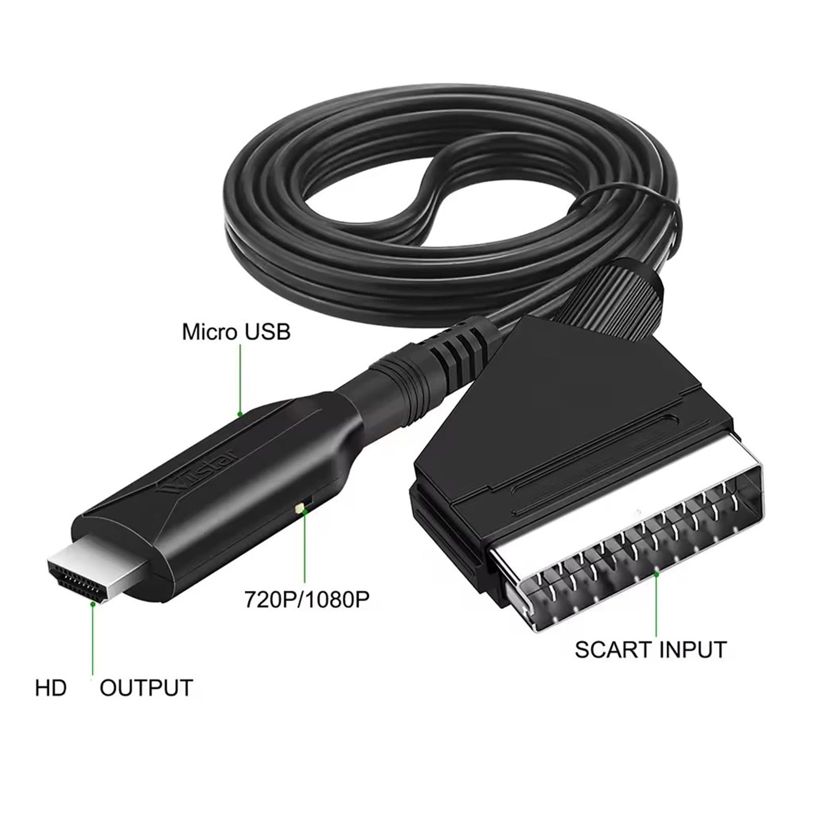 SCART naar HDMI Converter Kabe - Scart To Hdmi recensie en prijs