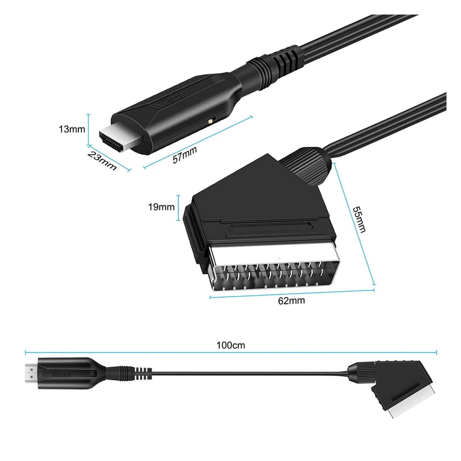 SCART naar HDMI Converter Kabe - Scart To Hdmi recensie en prijs