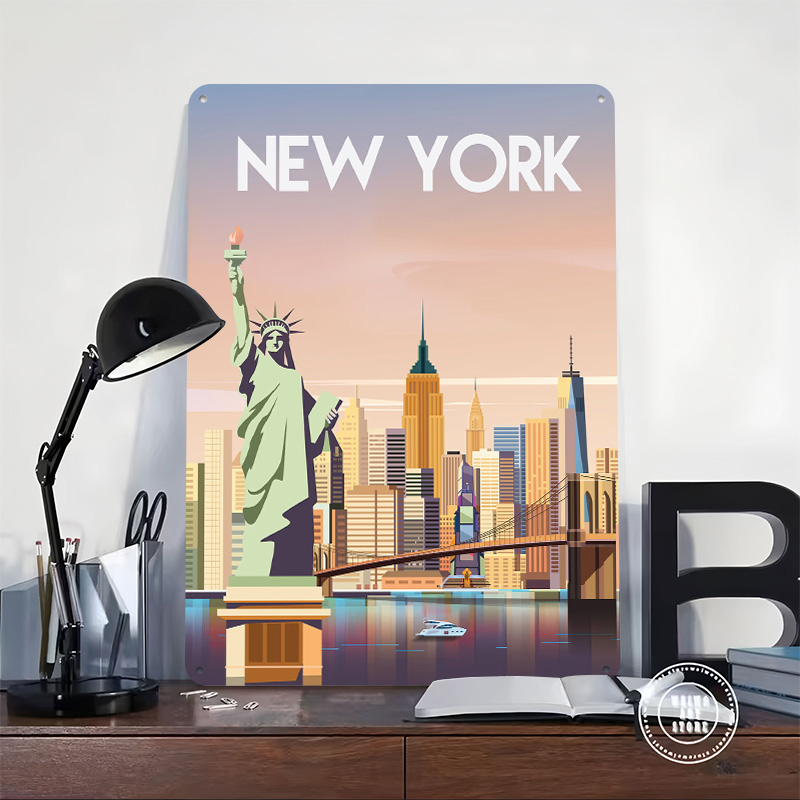 New York Metal Poster Custom W - Retro Gaming York recensie en prijs