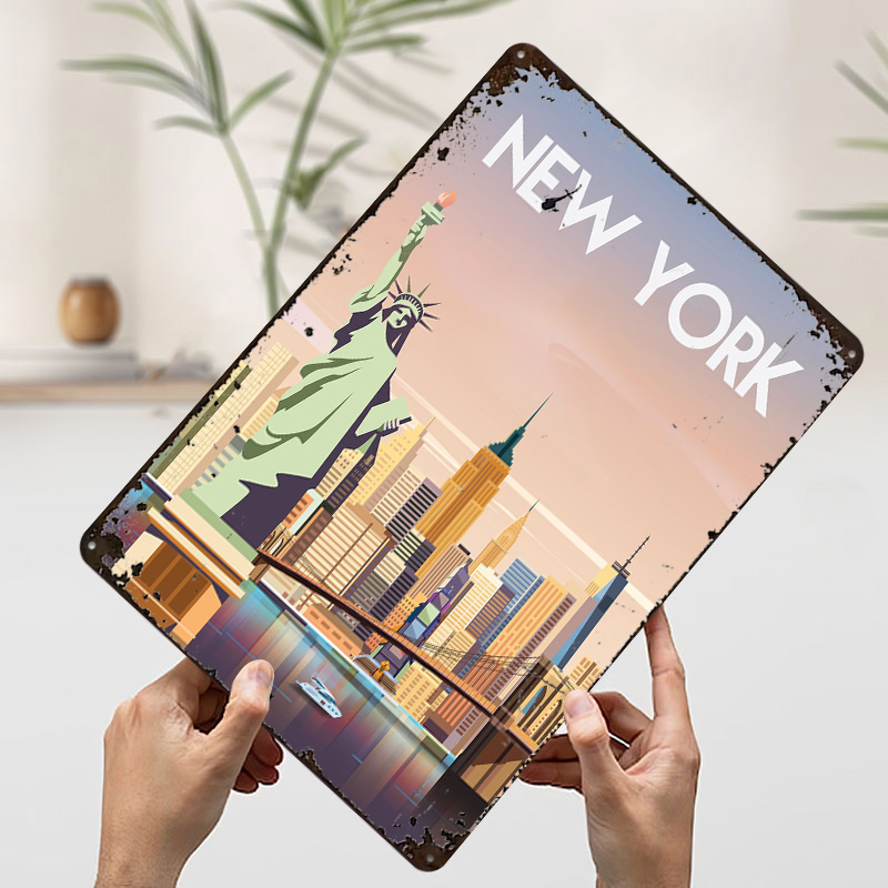 New York Metal Poster Custom W - Retro Gaming York recensie en prijs