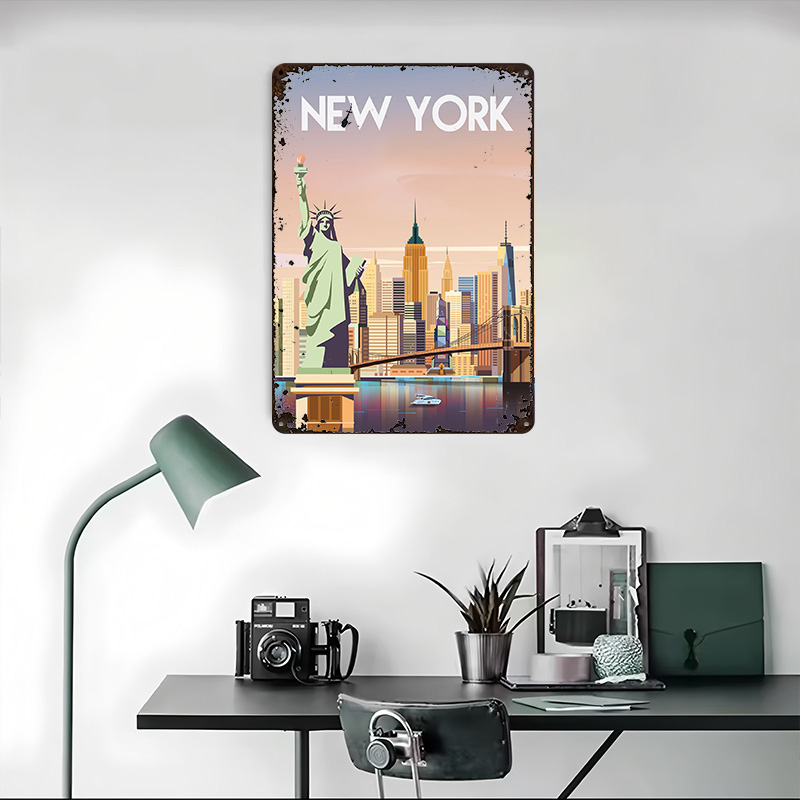 New York Metal Poster Custom W - Retro Gaming York recensie en prijs