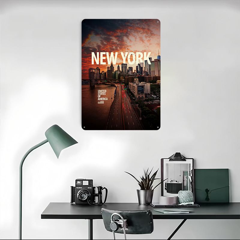 New York City Skyline Gedrukte - Retro Gaming York recensie en prijs