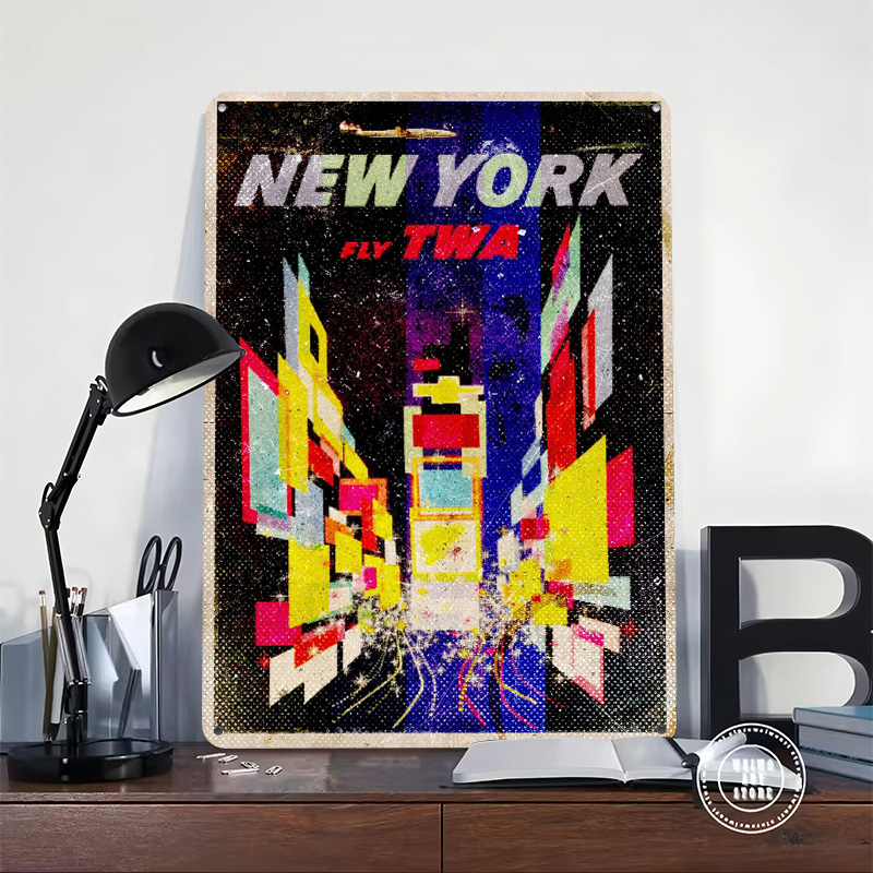 New York Fly TWA blikken poste - Retro Gaming York recensie en prijs