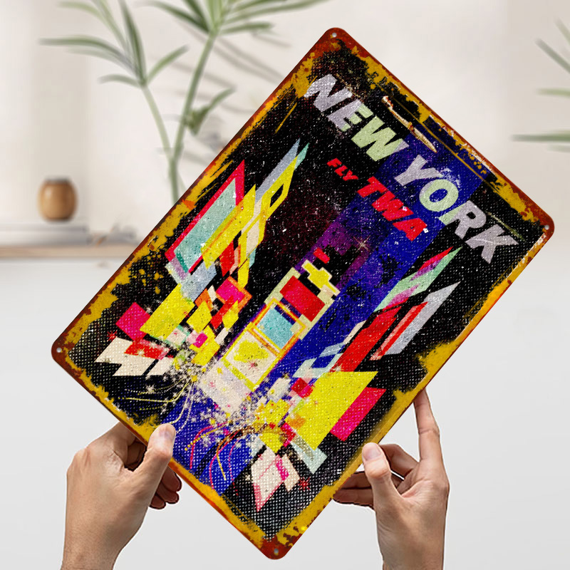 New York Fly TWA blikken poste - Retro Gaming York recensie en prijs