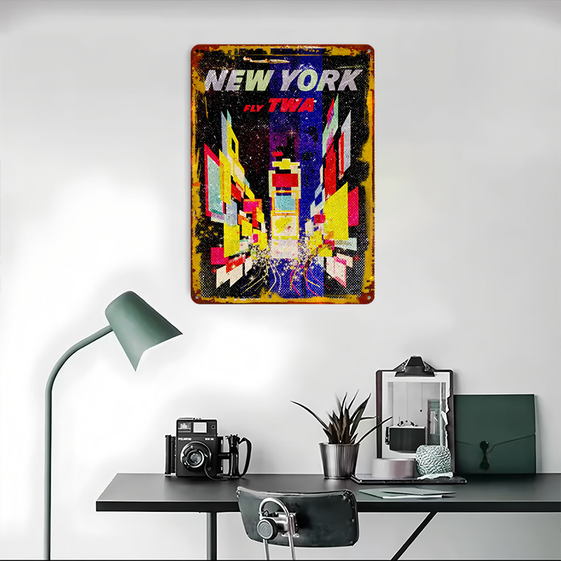 New York Fly TWA blikken poste - Retro Gaming York recensie en prijs