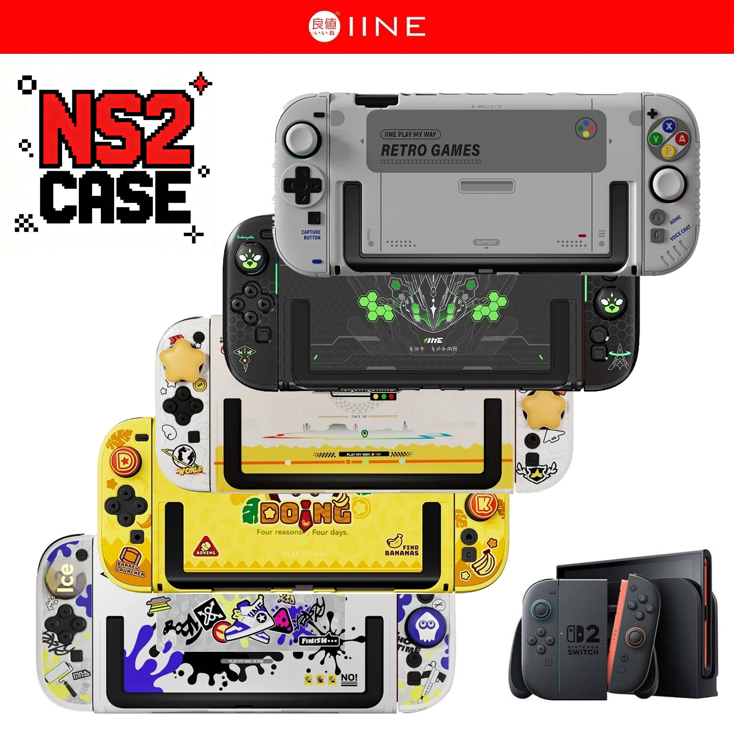 IINE Retro Case Switch 2 Besch - Retro Gaming Case recensie en prijs