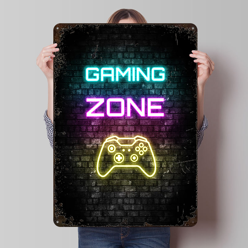Gaming Zone Neon Sign op Bakst - Retro Gaming Zone recensie en prijs
